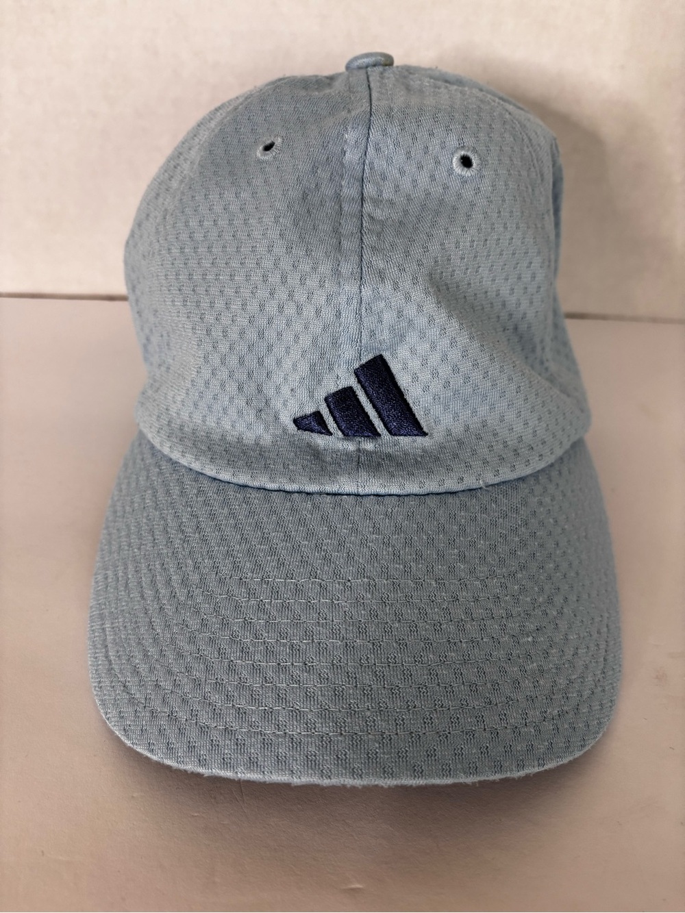 adidas Light Blue Baseball Cap with Navy Logo